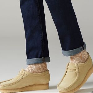 Clarks Beige Suede Wallabies